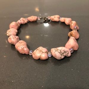 Pink Rock Chunky Necklace